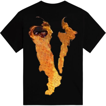 Vlone Flaming Friends T-Shirt – Black